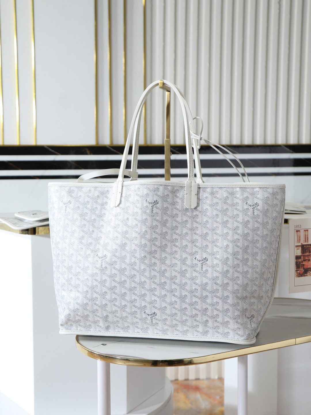 双面33CM GOYARD 戈雅托特 Anjou Reversible (Canvas and Leather) —  small Tote Bag-F0-ANJCROPMLCG