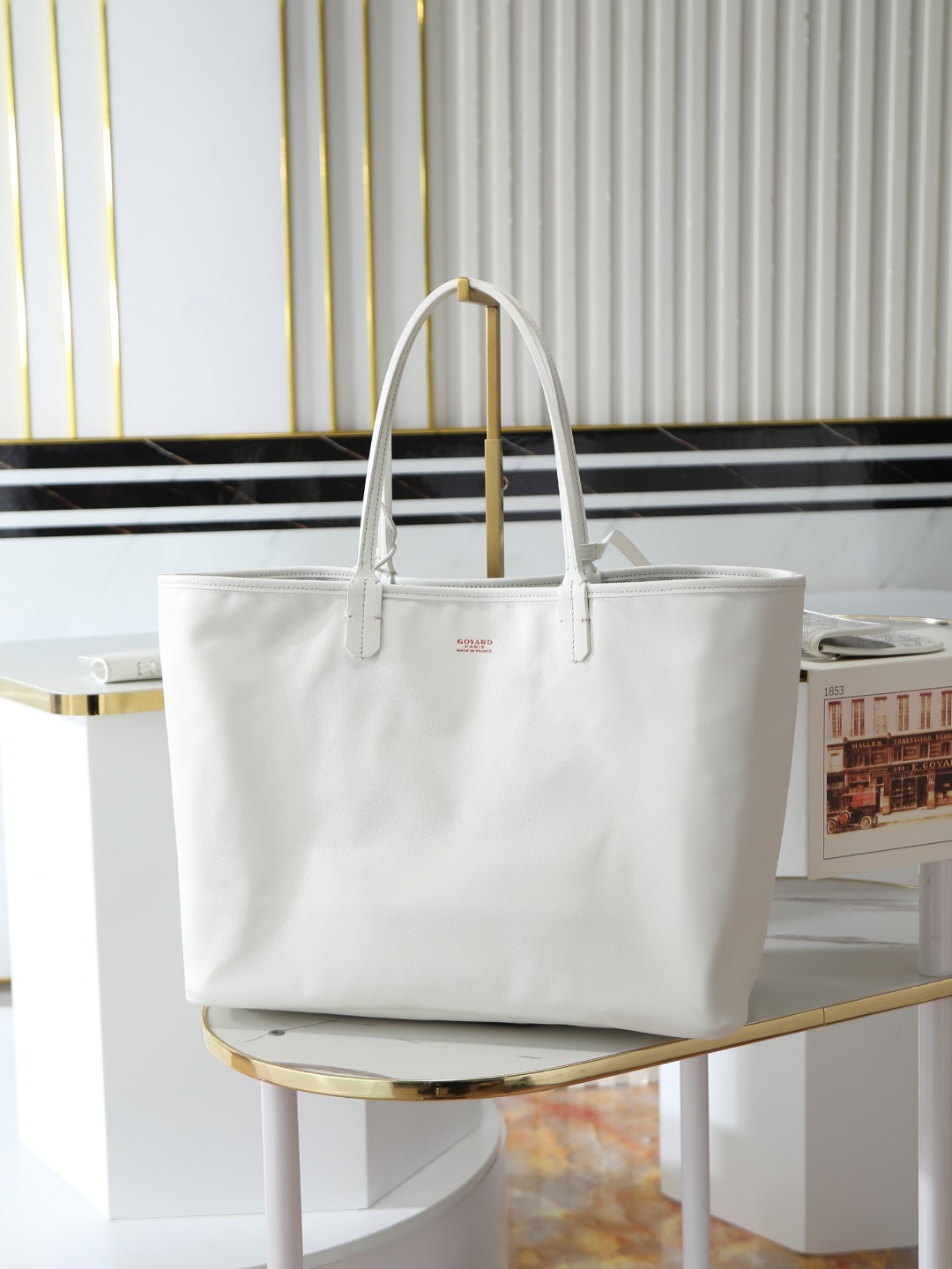 双面33CM GOYARD 戈雅托特 Anjou Reversible (Canvas and Leather) —  small Tote Bag-F0-ANJCROPMLCG