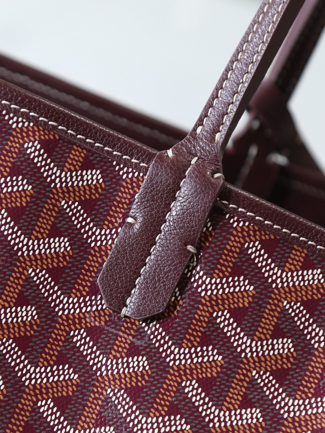 双面33CM GOYARD 戈雅托特 Anjou Reversible (Canvas and Leather) —  small Tote Bag-F0-ANJCROPMLCG-33TY33P