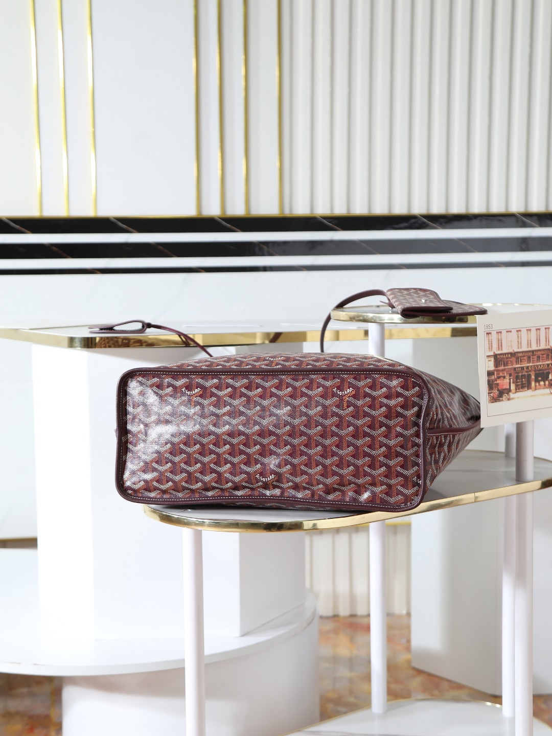 双面33CM GOYARD 戈雅托特 Anjou Reversible (Canvas and Leather) —  small Tote Bag-F0-ANJCROPMLCG-33TY33P