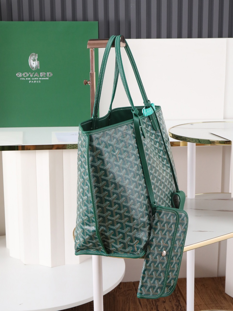 双面33CM GOYARD 戈雅托特 Anjou Reversible (Canvas and Leather) —  small Tote Bag-F0-ANJCROPMLCG-09TY09P
