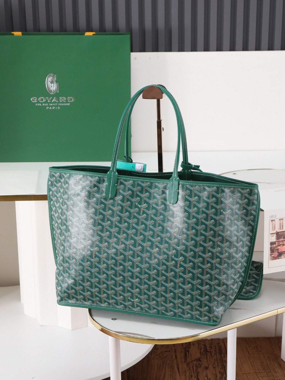 双面33CM GOYARD 戈雅托特 Anjou Reversible (Canvas and Leather) —  small Tote Bag-F0-ANJCROPMLCG-09TY09P