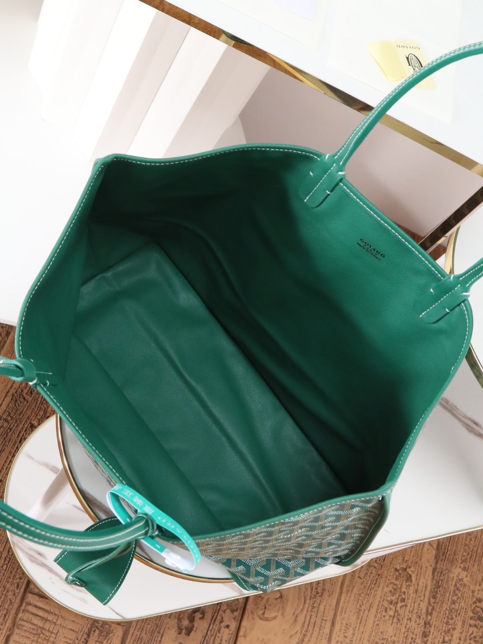 双面33CM GOYARD 戈雅托特 Anjou Reversible (Canvas and Leather) —  small Tote Bag-F0-ANJCROPMLCG-09TY09P