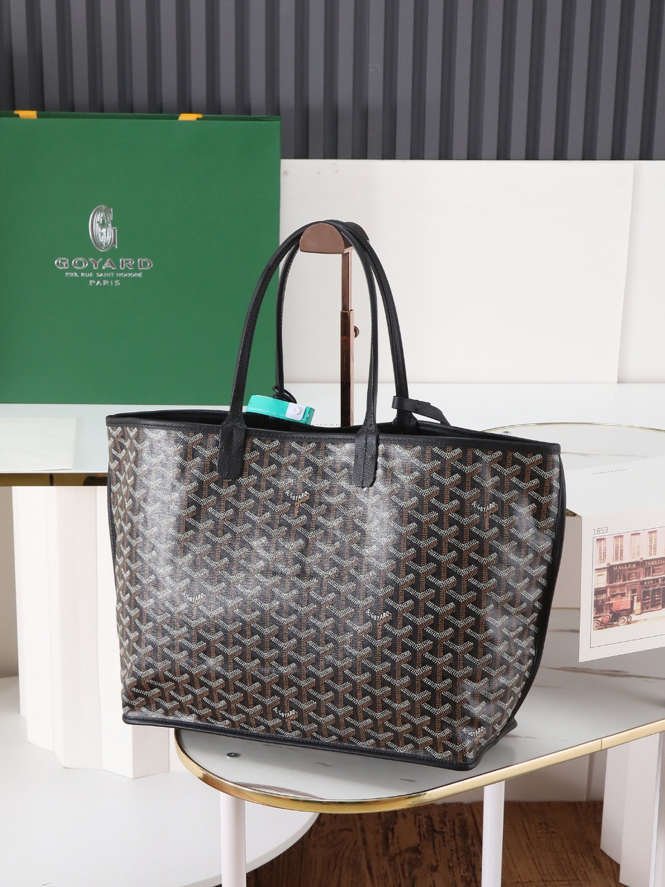 双面33CM GOYARD 戈雅托特 Anjou Reversible (Canvas and Leather) —  small Tote Bag-F0-ANJCROPMLCG-01TY01P