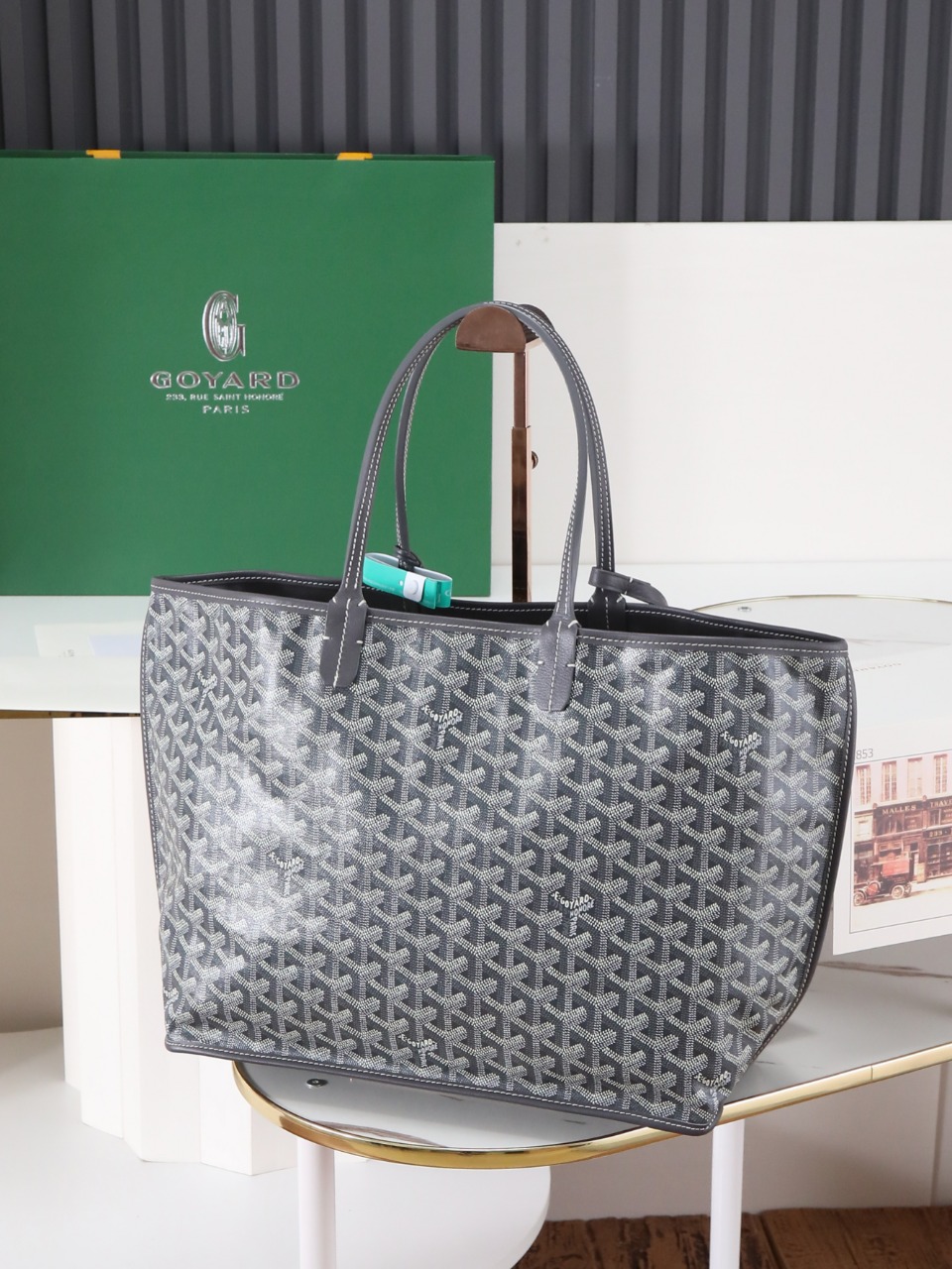 双面33CM GOYARD 戈雅托特 Anjou Reversible (Canvas and Leather) —  small Tote Bag-F0- ANJCROPMLCG-51TY51P
