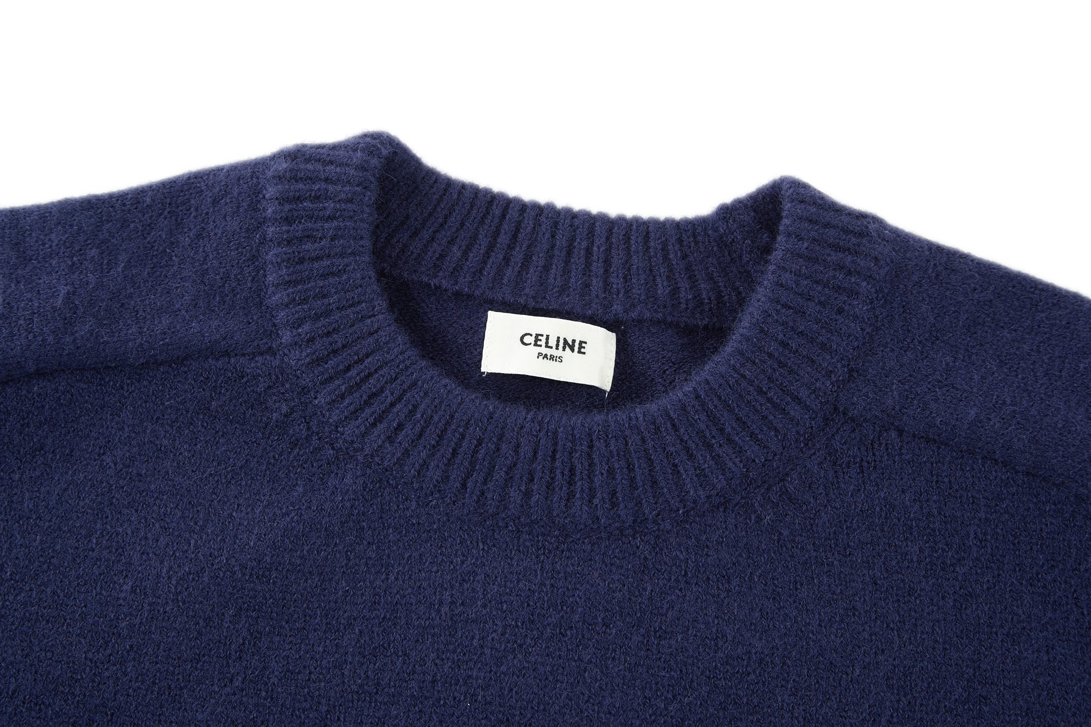 CELINE 赛琳 刺绣标识针织衫 毛衣 长袖 咖色 蓝色 藏青色 绿色 卡其色 黑色 B0 