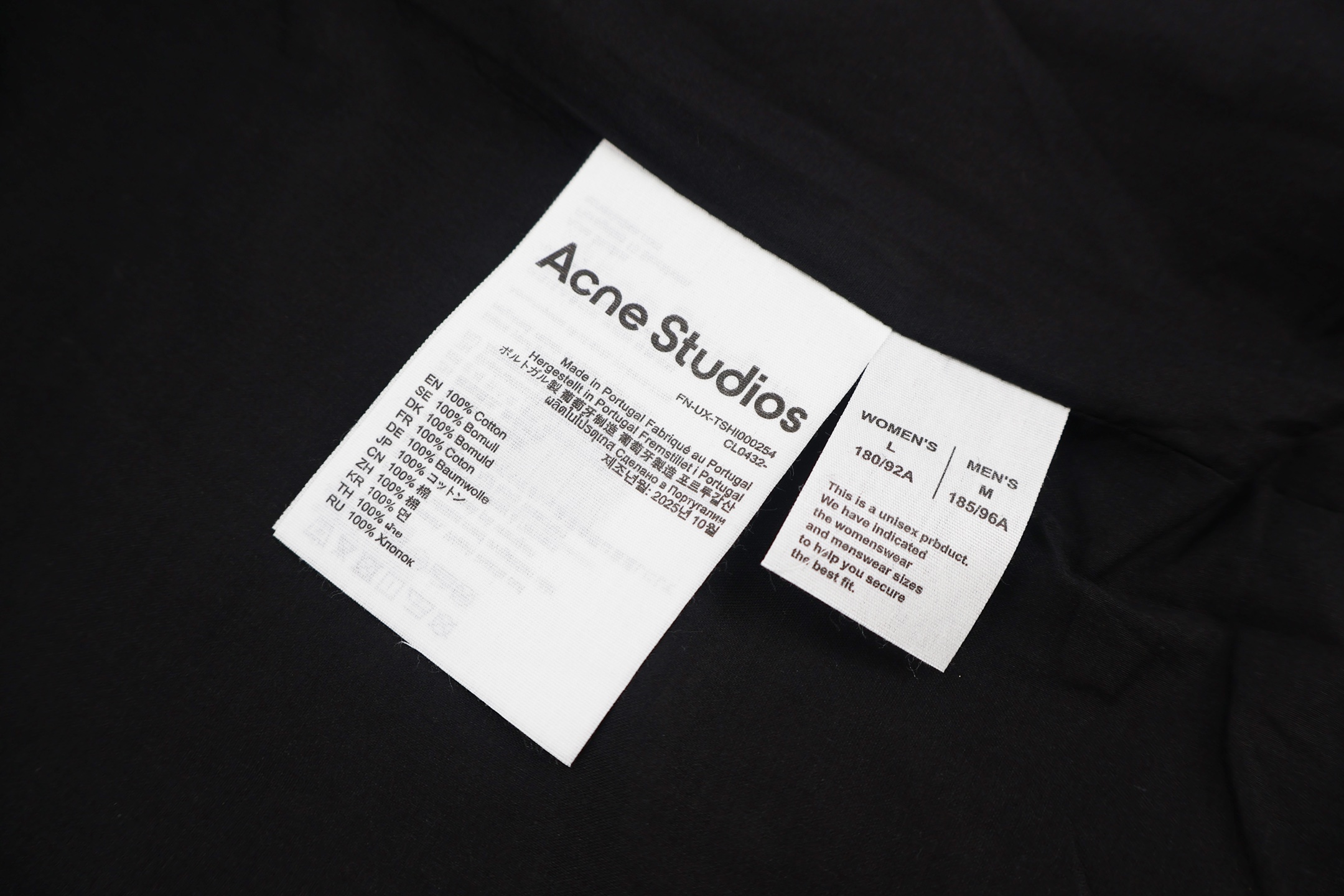 Acne Studios 后背字母刺绣复古哈灵顿拉链夹克 外套 秋冬 长袖 米白色 C0