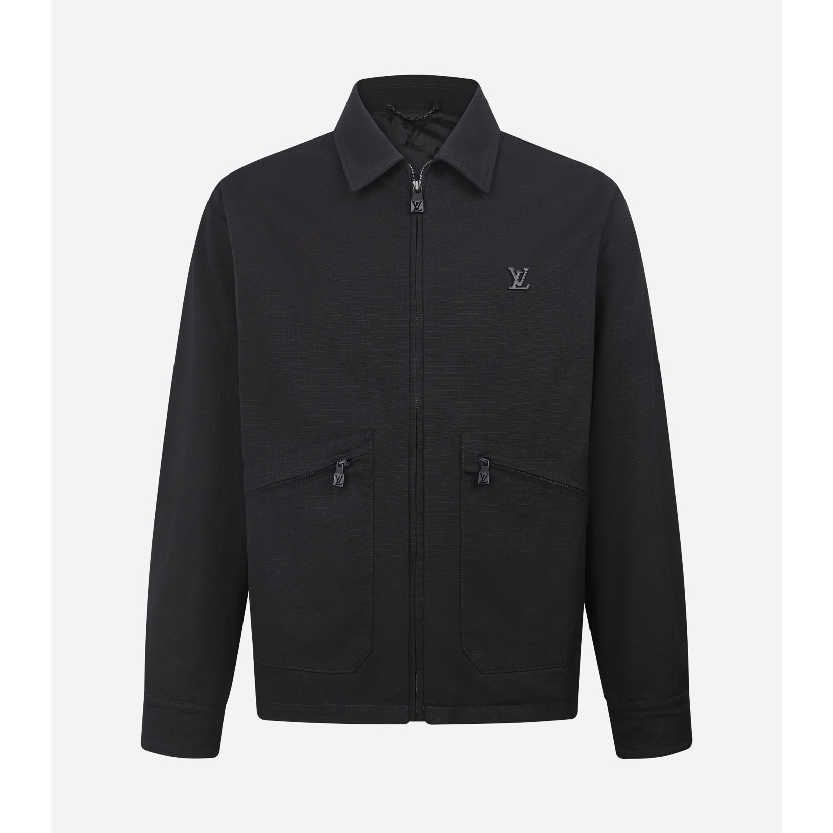 LOUIS VUITTON 路易威登 LV 提花logo标识工装夹克 外套 秋冬 黑色 C0