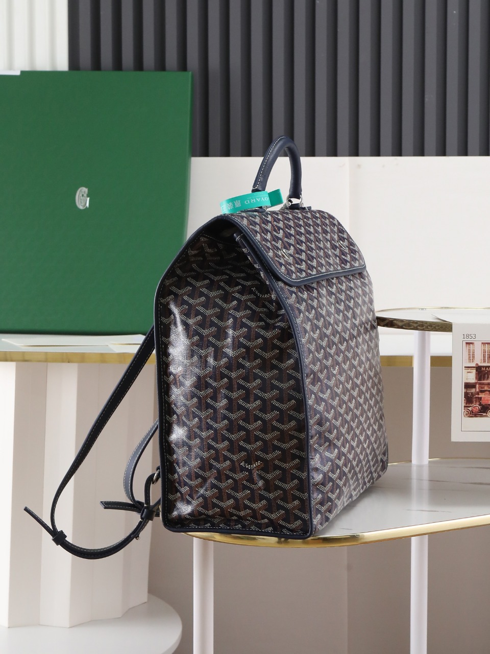 GOYARD 戈雅 双肩Saint Leger (Canvas and Leather) — Backpack-F0-STLEGEMMLTY