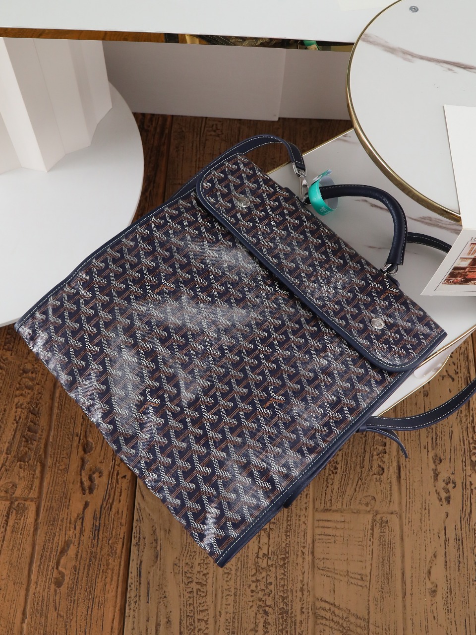 GOYARD 戈雅 双肩Saint Leger (Canvas and Leather) — Backpack-F0-STLEGEMMLTY