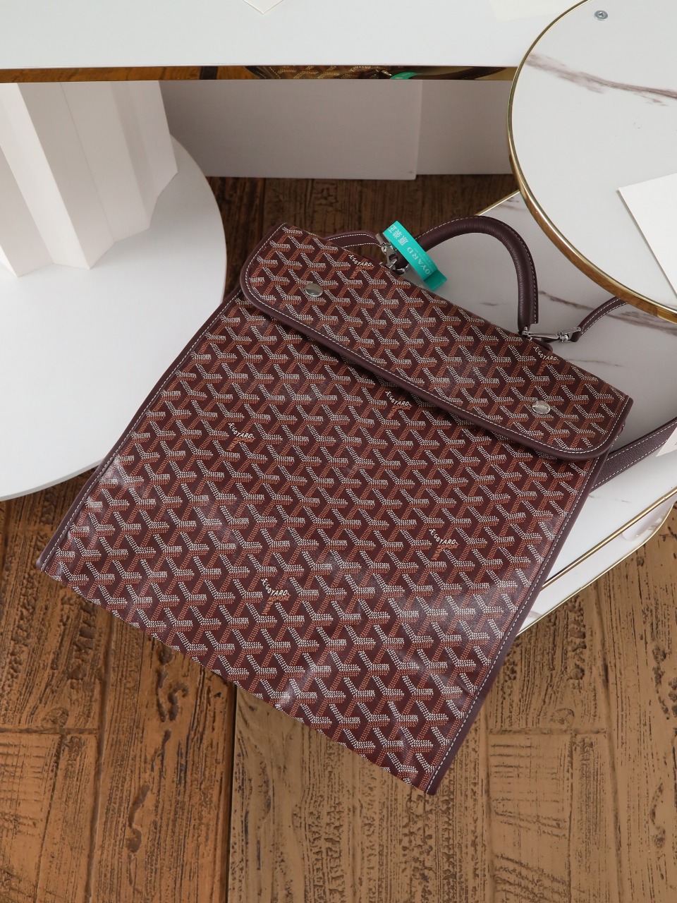 GOYARD 戈雅 双肩Saint Leger (Canvas and Leather) — Backpack-F0-STLEGEMMLTY