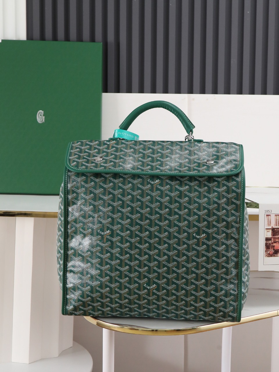GOYARD 戈雅 双肩Saint Leger (Canvas and Leather) — Backpack-F0-STLEGEMMLTY