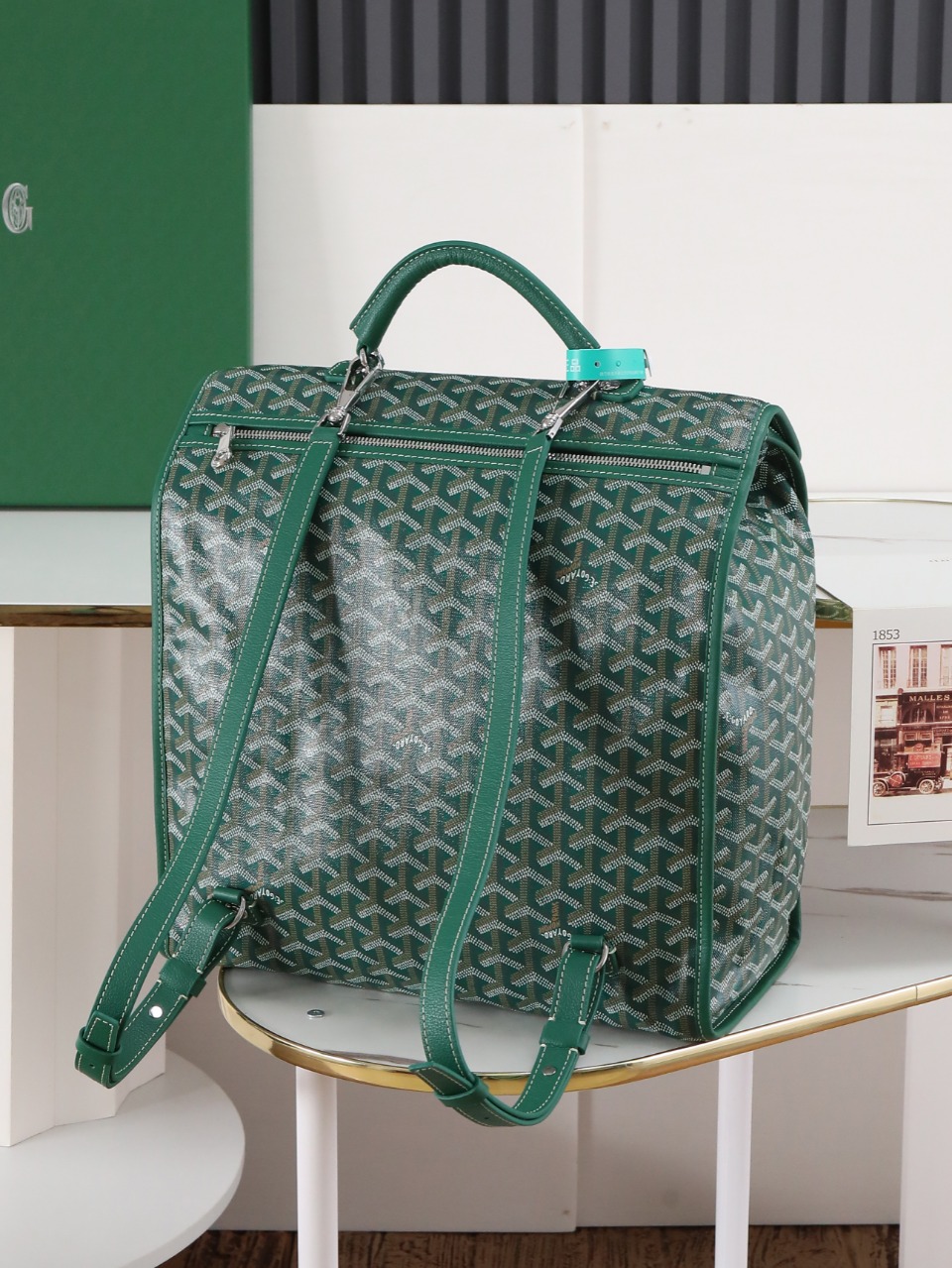 GOYARD 戈雅 双肩Saint Leger (Canvas and Leather) — Backpack-F0-STLEGEMMLTY