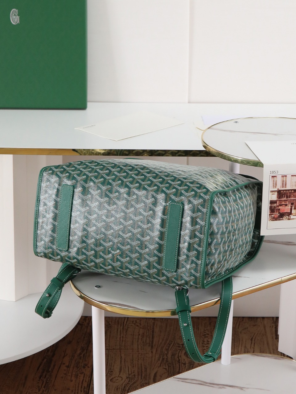 GOYARD 戈雅 双肩Saint Leger (Canvas and Leather) — Backpack-F0-STLEGEMMLTY