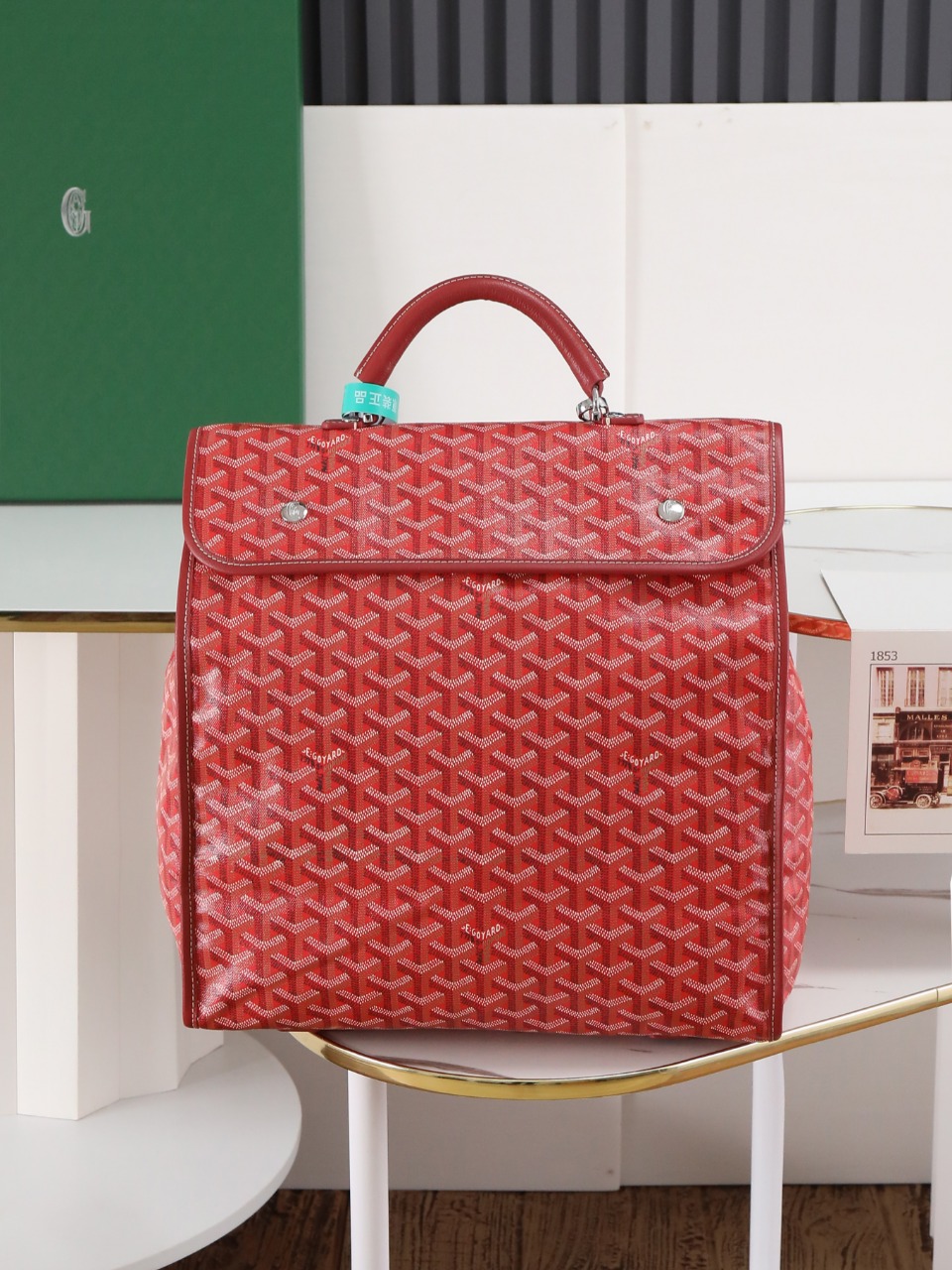GOYARD 戈雅 双肩Saint Leger (Canvas and Leather) — Backpack-F0-STLEGEMMLTY