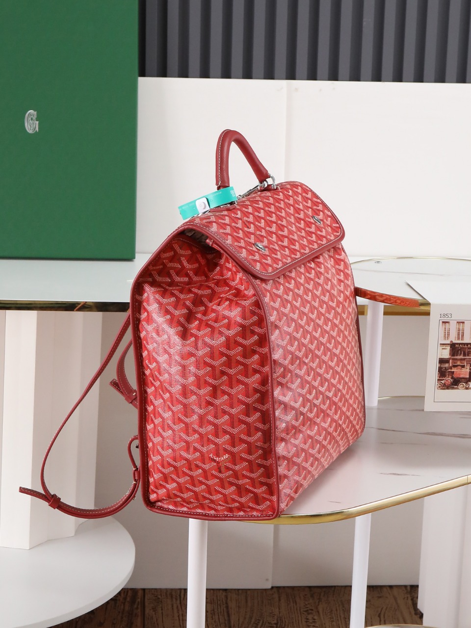 GOYARD 戈雅 双肩Saint Leger (Canvas and Leather) — Backpack-F0-STLEGEMMLTY