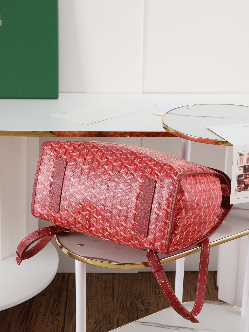 GOYARD 戈雅 双肩Saint Leger (Canvas and Leather) — Backpack-F0-STLEGEMMLTY