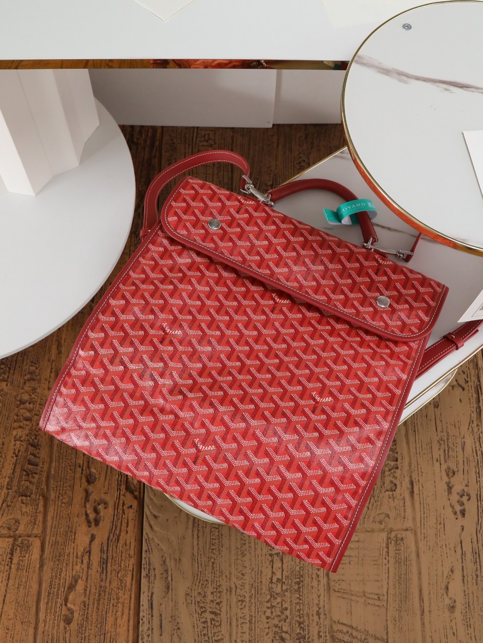 GOYARD 戈雅 双肩Saint Leger (Canvas and Leather) — Backpack-F0-STLEGEMMLTY