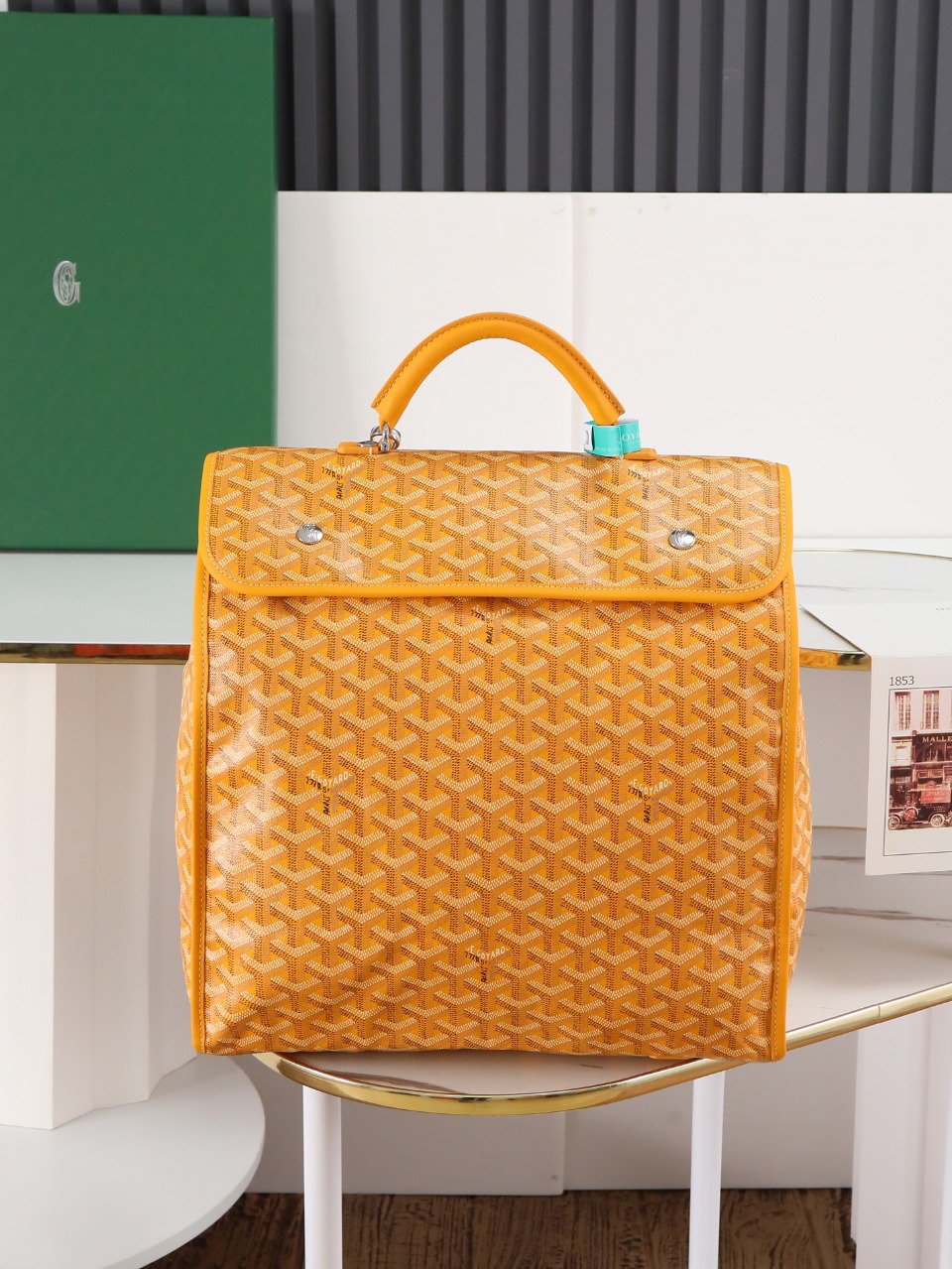 GOYARD 戈雅 双肩Saint Leger (Canvas and Leather) — Backpack-F0-STLEGEMMLTY