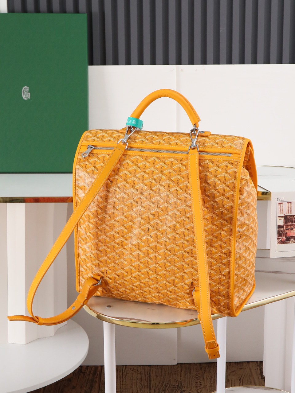 GOYARD 戈雅 双肩Saint Leger (Canvas and Leather) — Backpack-F0-STLEGEMMLTY