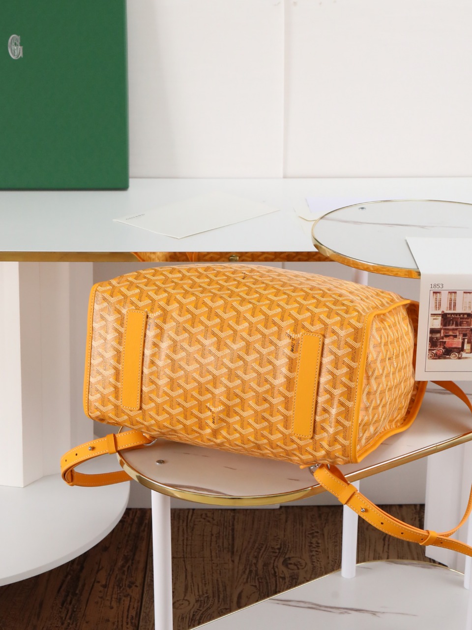 GOYARD 戈雅 双肩Saint Leger (Canvas and Leather) — Backpack-F0-STLEGEMMLTY