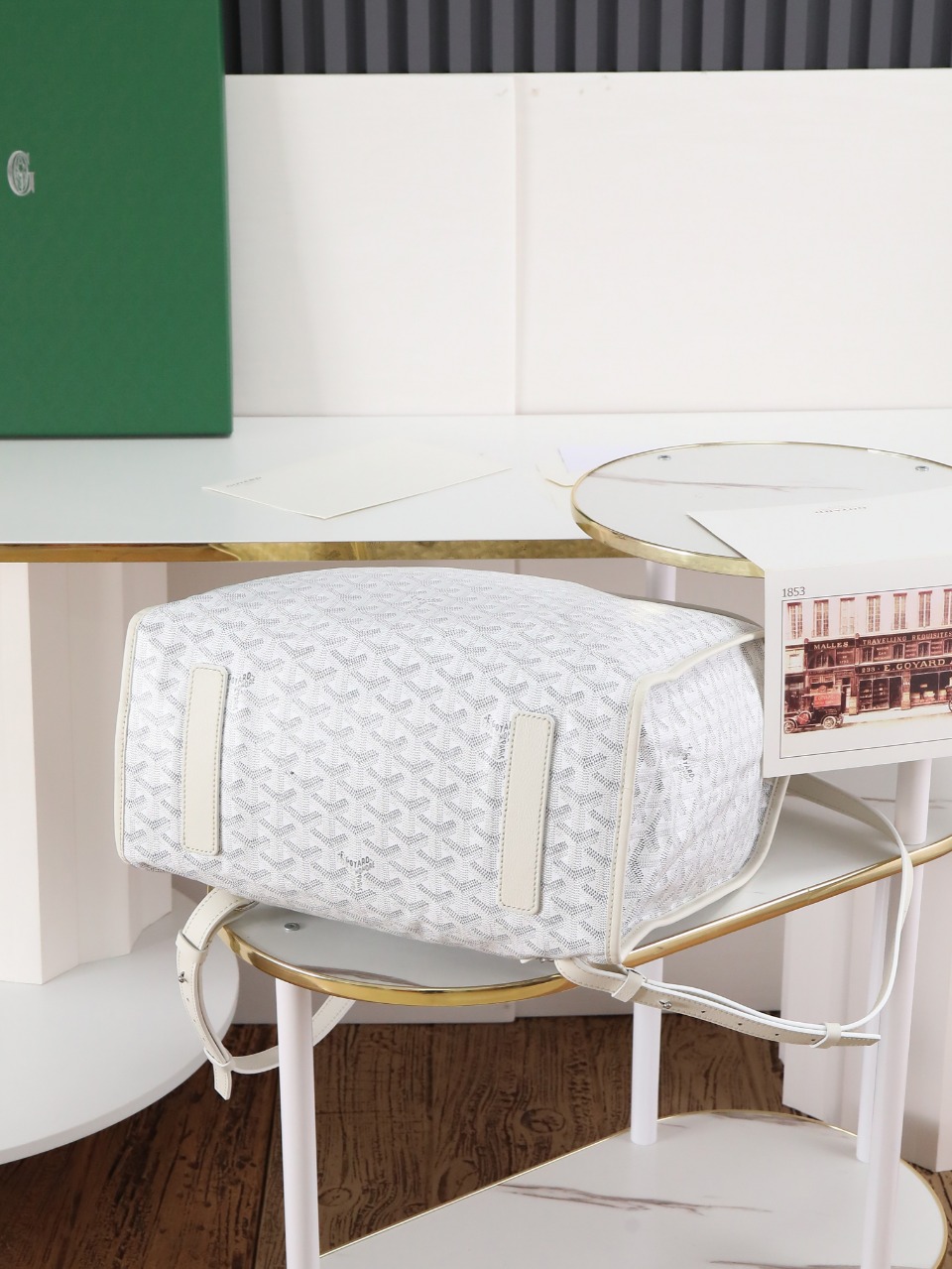 GOYARD 戈雅 双肩Saint Leger (Canvas and Leather) — Backpack-F0-STLEGEMMLTY