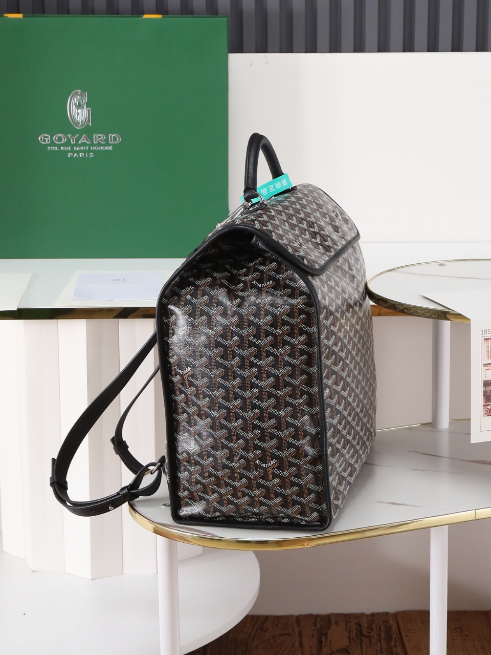 GOYARD 戈雅 双肩Saint Leger (Canvas and Leather) — Backpack-F0-STLEGEMMLTY