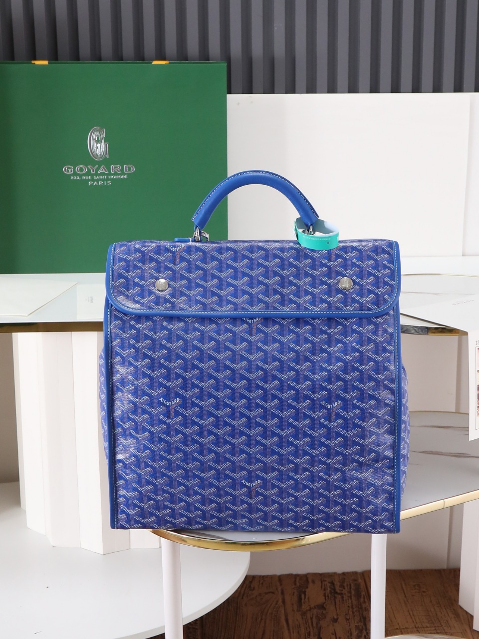 GOYARD 戈雅 双肩Saint Leger (Canvas and Leather) — Backpack-F0-STLEGEMMLTY