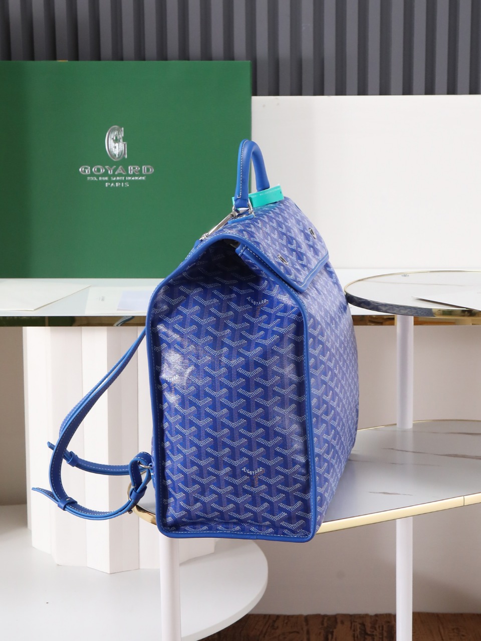 GOYARD 戈雅 双肩Saint Leger (Canvas and Leather) — Backpack-F0-STLEGEMMLTY