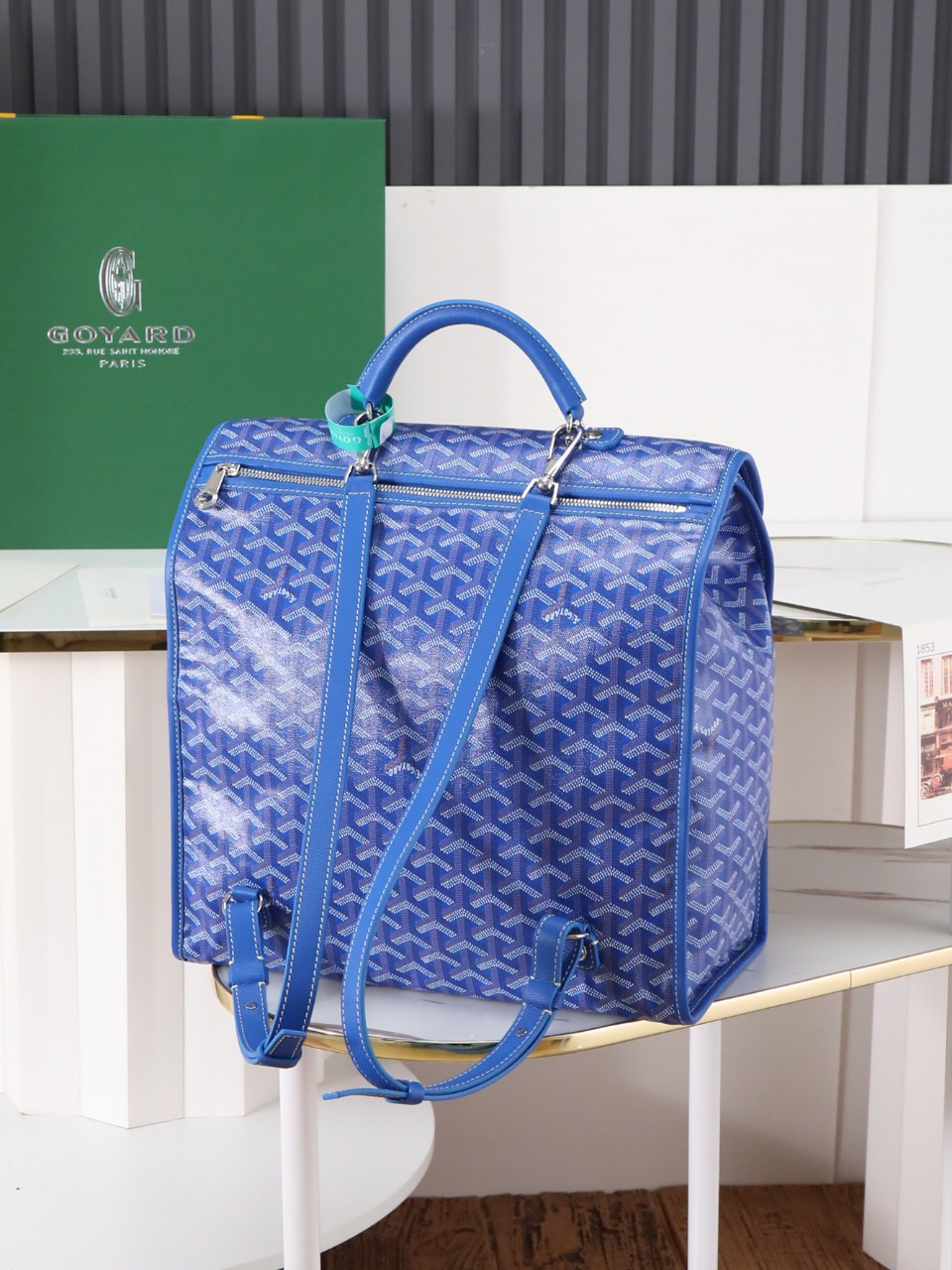 GOYARD 戈雅 双肩Saint Leger (Canvas and Leather) — Backpack-F0-STLEGEMMLTY