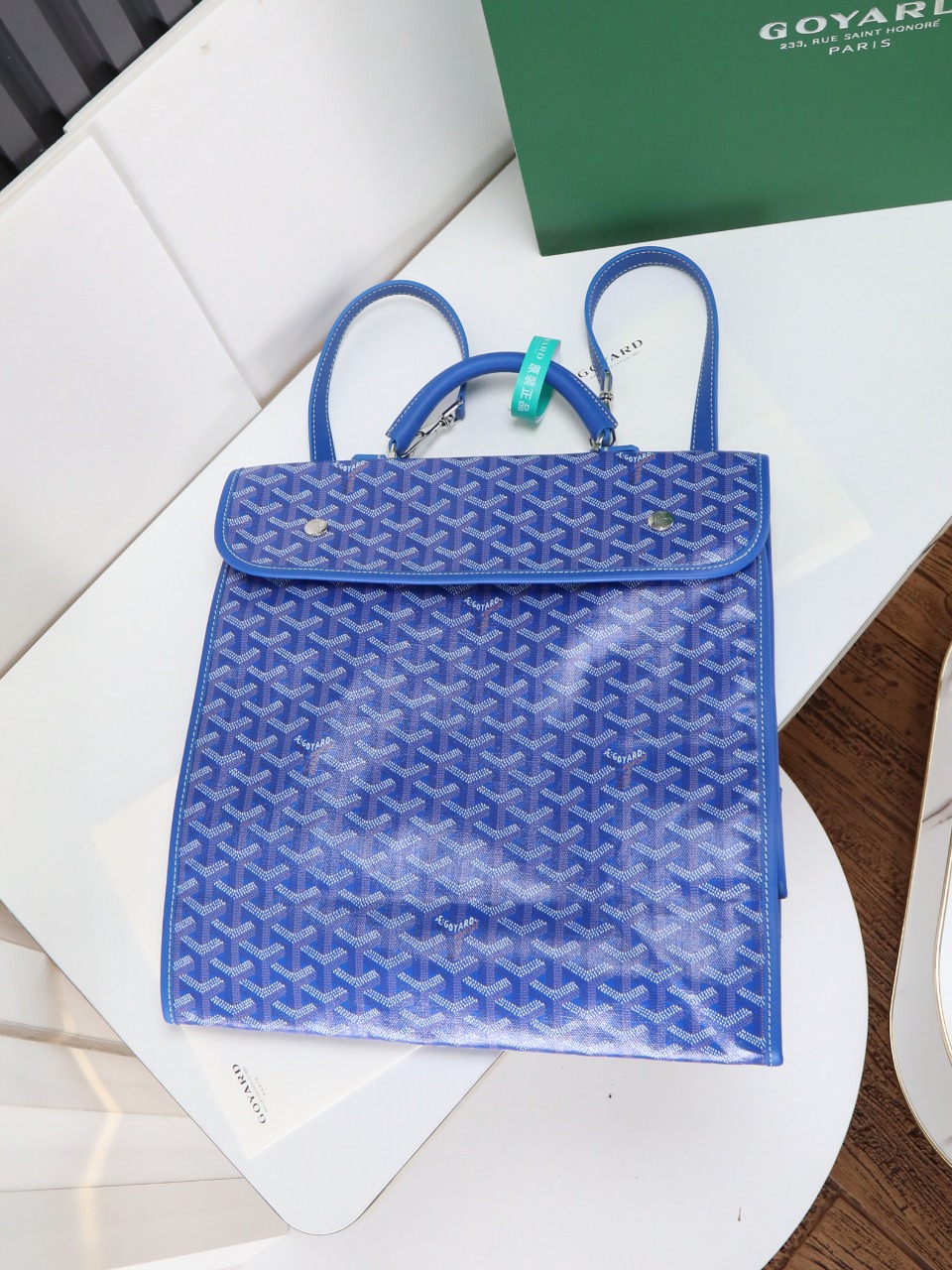 GOYARD 戈雅 双肩Saint Leger (Canvas and Leather) — Backpack-F0-STLEGEMMLTY
