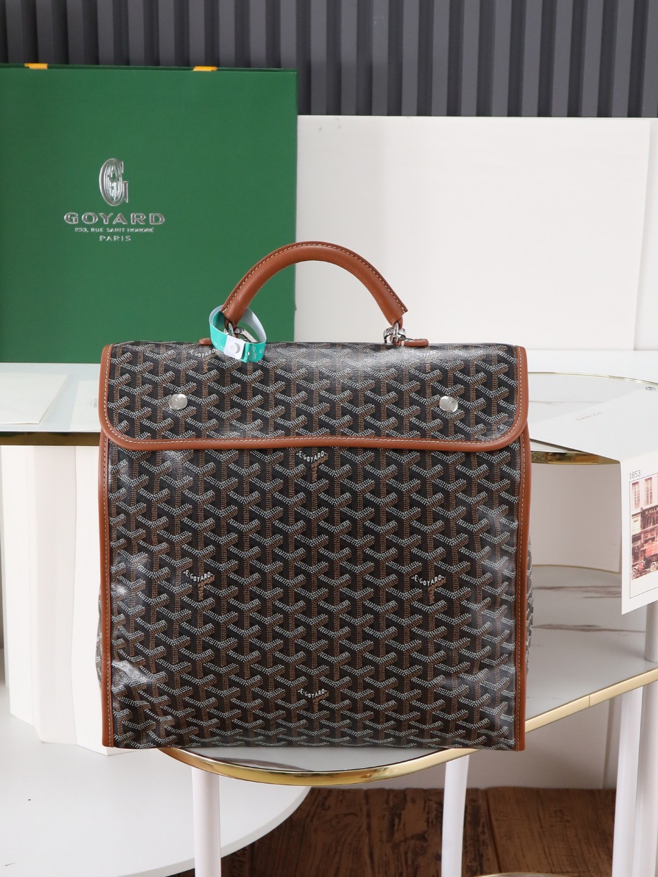 GOYARD 戈雅 双肩Saint Leger (Canvas and Leather) — Backpack-F0-STLEGEMMLTY