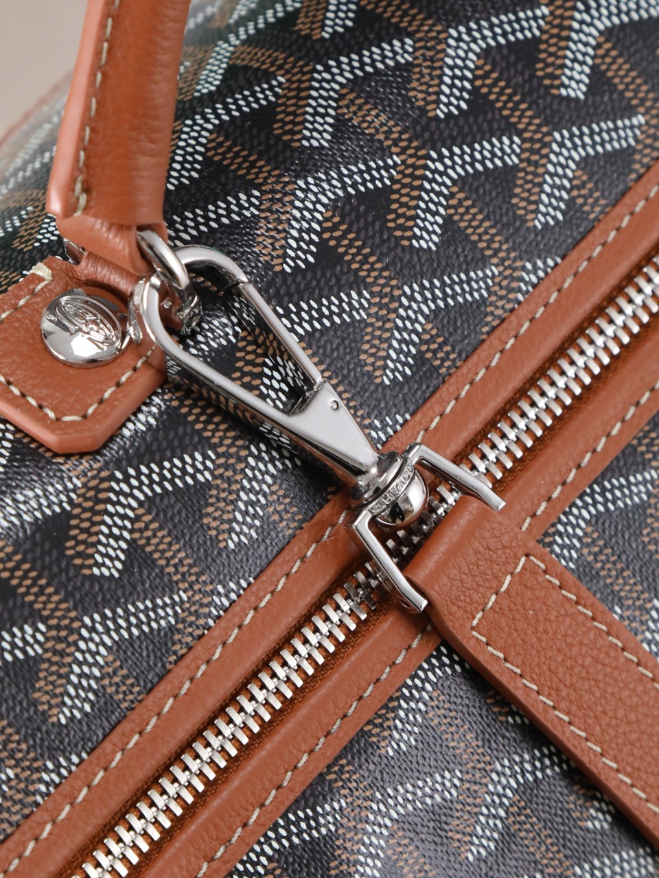 GOYARD 戈雅 双肩Saint Leger (Canvas and Leather) — Backpack-F0-STLEGEMMLTY