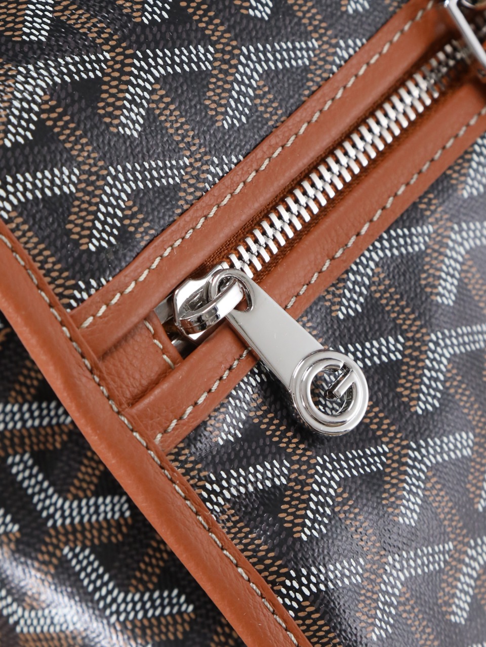 GOYARD 戈雅 双肩Saint Leger (Canvas and Leather) — Backpack-F0-STLEGEMMLTY