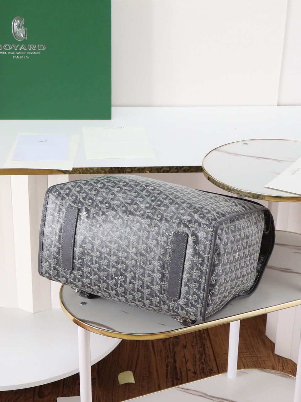 GOYARD 戈雅 双肩Saint Leger (Canvas and Leather) — Backpack-F0-STLEGEMMLTY