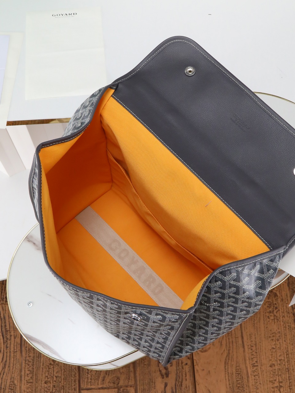 GOYARD 戈雅 双肩Saint Leger (Canvas and Leather) — Backpack-F0-STLEGEMMLTY
