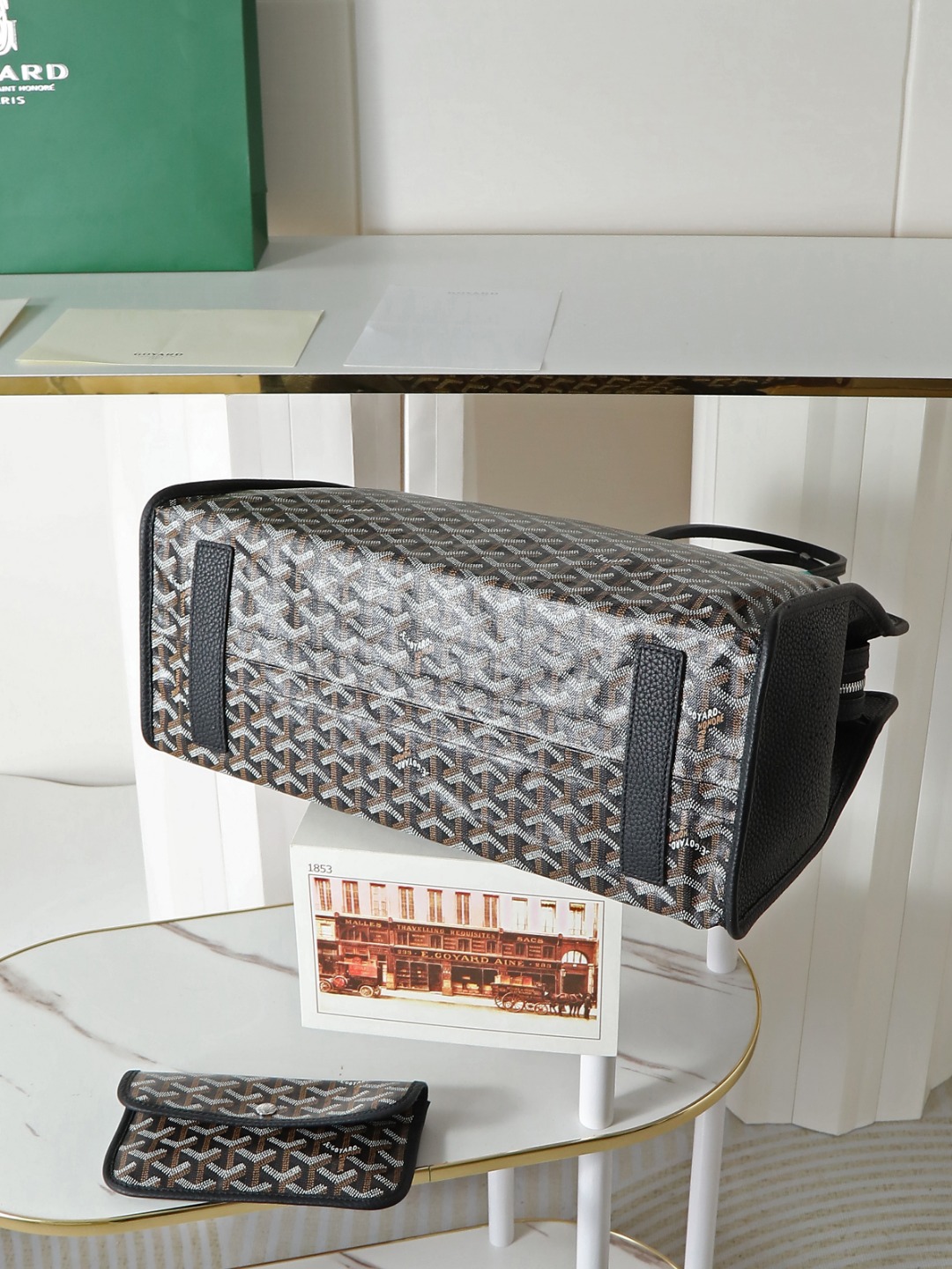 GOYARD 戈雅托特单肩 Hardy (Canvas and Leather) — Tote Shoulder Bag-F0-HARDY2PMLTY 