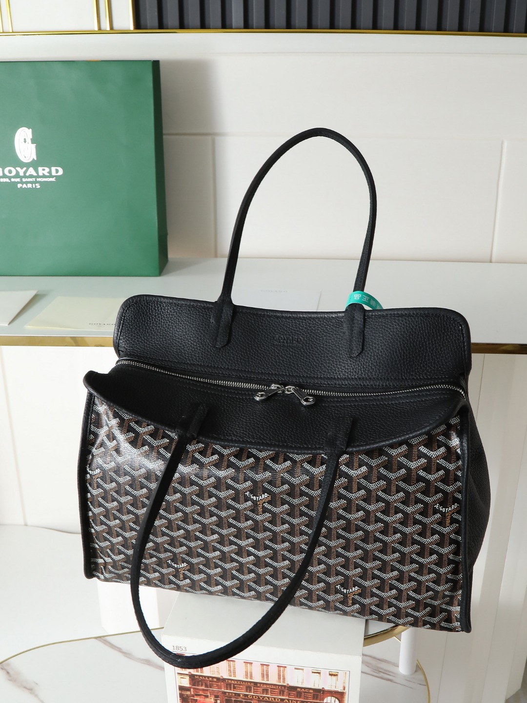 GOYARD 戈雅托特单肩 Hardy (Canvas and Leather) — Tote Shoulder Bag-F0-HARDY2PMLTY 