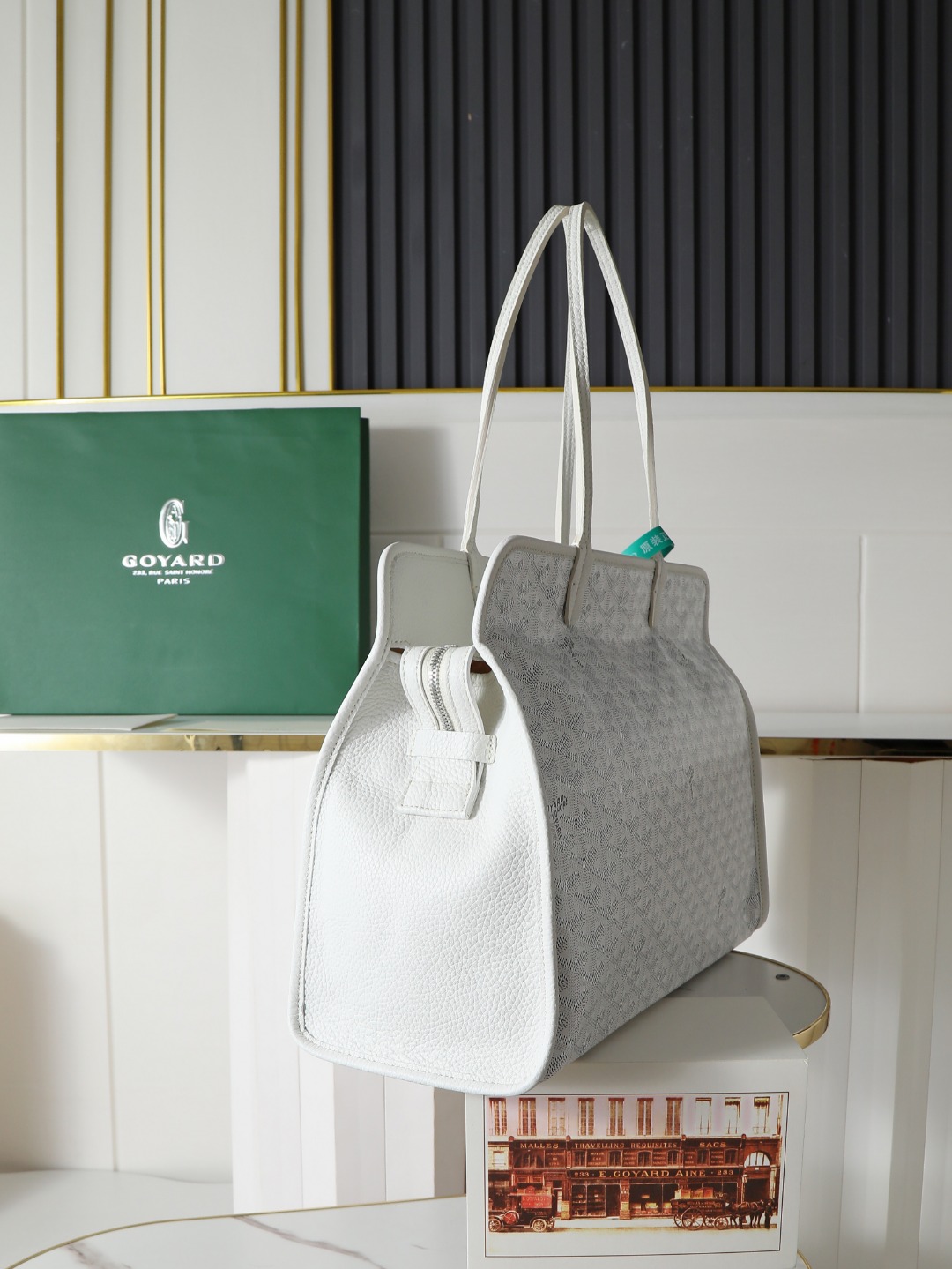 GOYARD 戈雅托特单肩 Hardy (Canvas and Leather) — Tote Shoulder Bag-F0-HARDY2PMLTY 