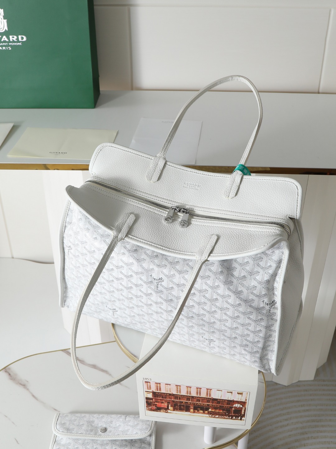 GOYARD 戈雅托特单肩 Hardy (Canvas and Leather) — Tote Shoulder Bag-F0-HARDY2PMLTY 