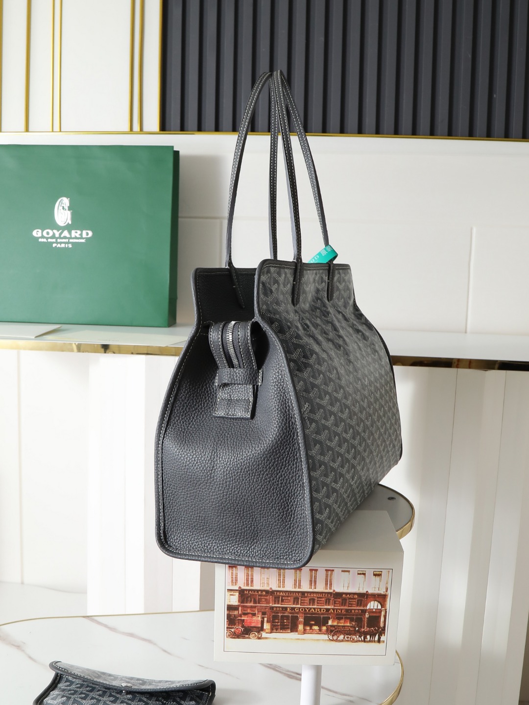 GOYARD 戈雅托特单肩 Hardy (Canvas and Leather) — Tote Shoulder Bag-F0-HARDY2PMLTY 