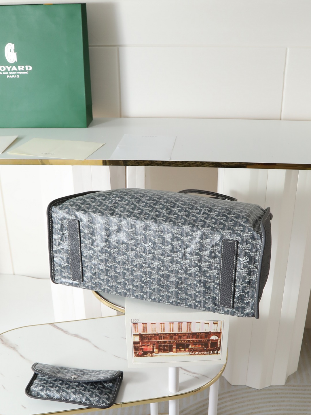 GOYARD 戈雅托特单肩 Hardy (Canvas and Leather) — Tote Shoulder Bag-F0-HARDY2PMLTY 
