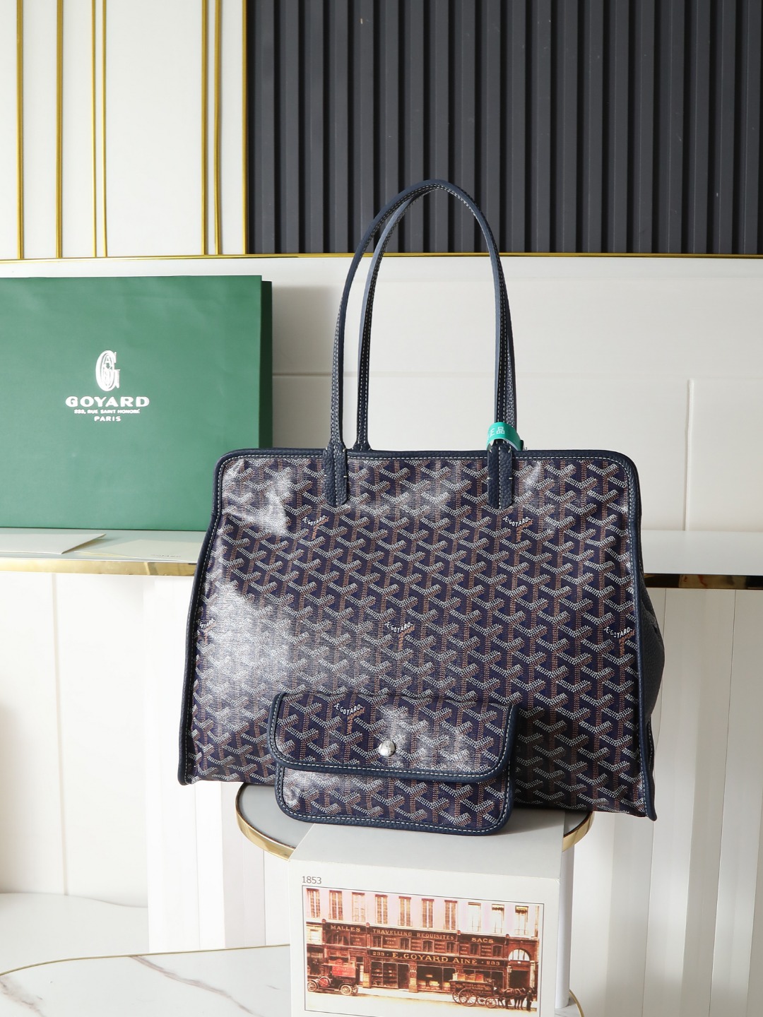GOYARD 戈雅托特单肩 Hardy (Canvas and Leather) — Tote Shoulder Bag-F0-HARDY2PMLTY 