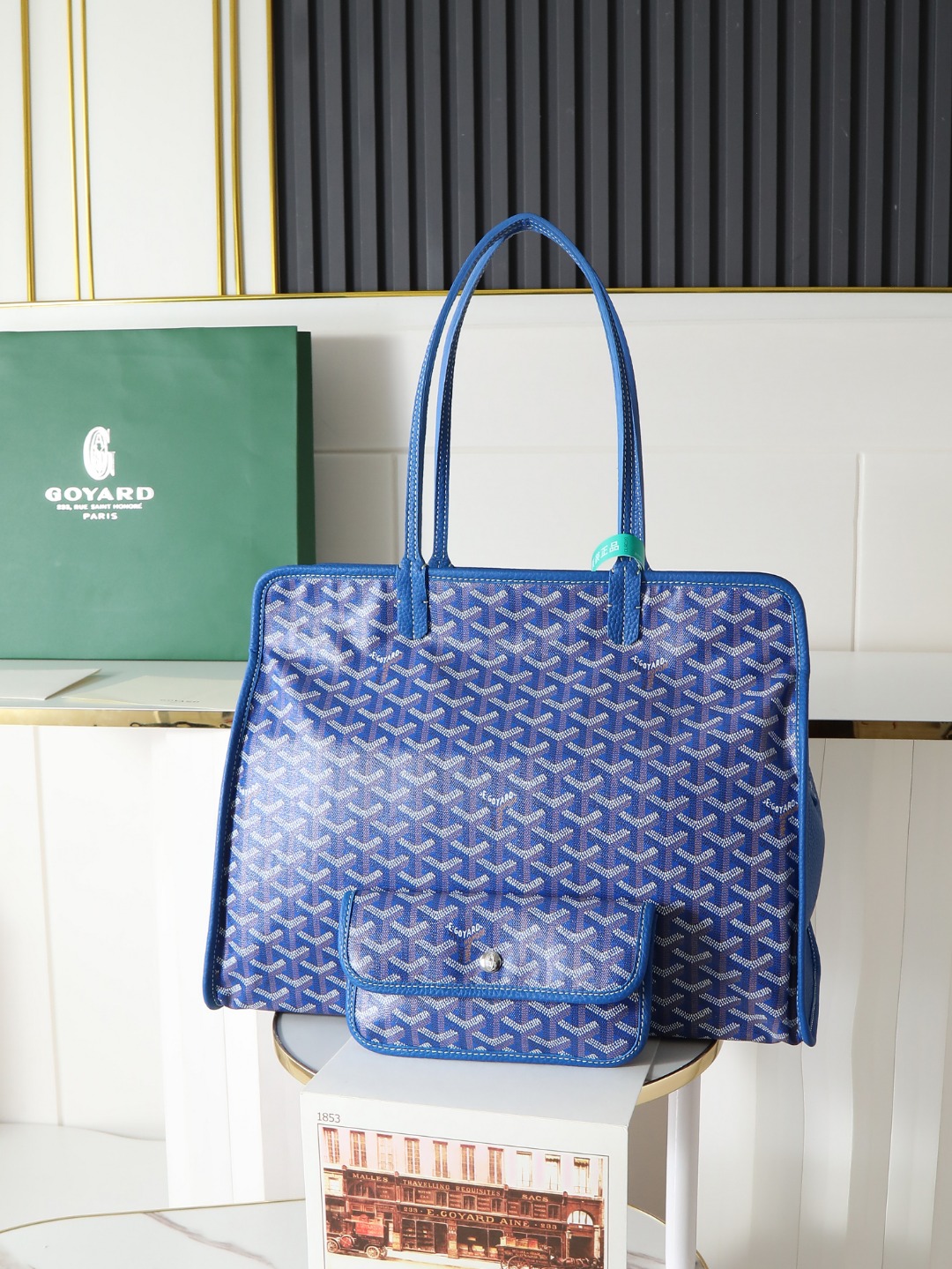 GOYARD 戈雅托特单肩 Hardy (Canvas and Leather) — Tote Shoulder Bag-F0-HARDY2PMLTY 