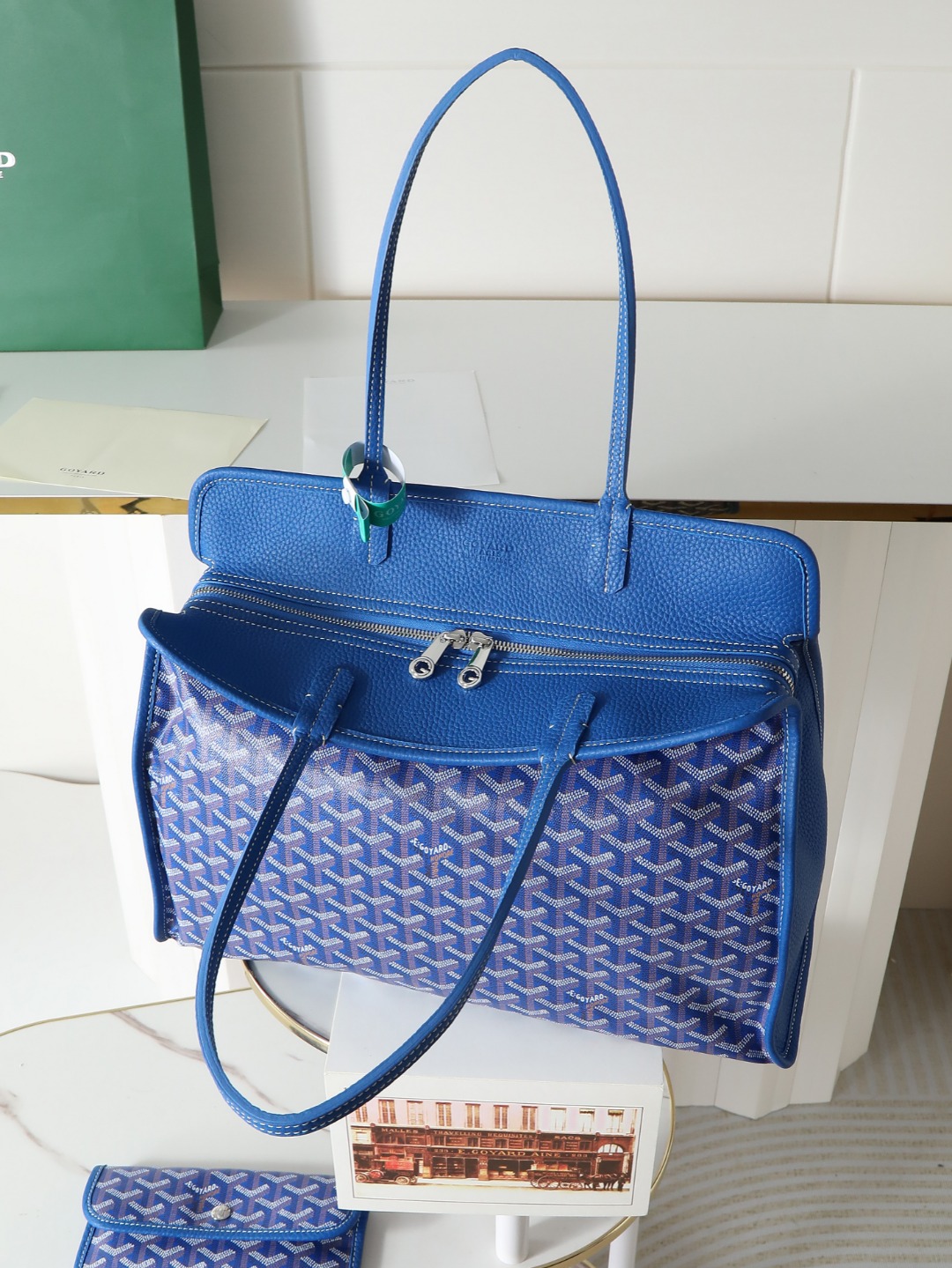 GOYARD 戈雅托特单肩 Hardy (Canvas and Leather) — Tote Shoulder Bag-F0-HARDY2PMLTY 
