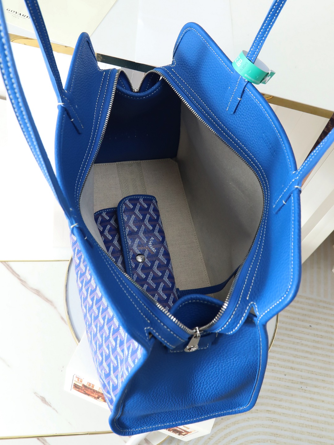 GOYARD 戈雅托特单肩 Hardy (Canvas and Leather) — Tote Shoulder Bag-F0-HARDY2PMLTY 