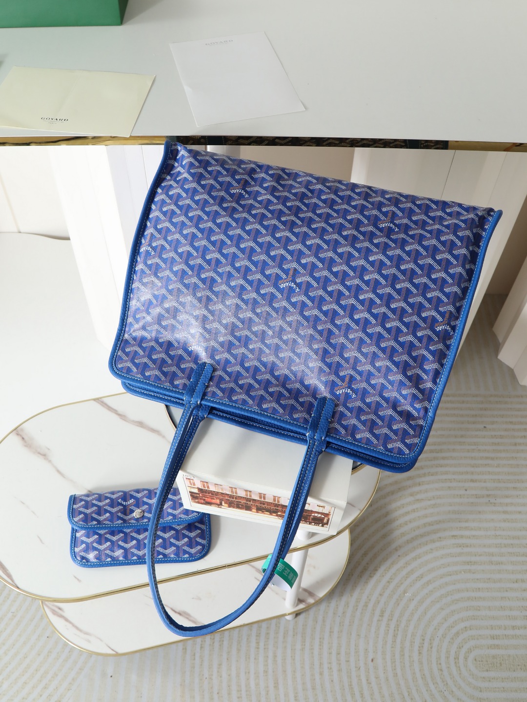 GOYARD 戈雅托特单肩 Hardy (Canvas and Leather) — Tote Shoulder Bag-F0-HARDY2PMLTY 