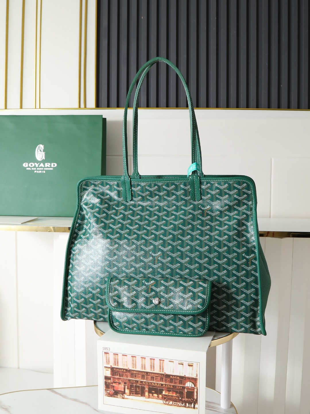 GOYARD 戈雅托特单肩 Hardy (Canvas and Leather) — Tote Shoulder Bag-F0-HARDY2PMLTY 