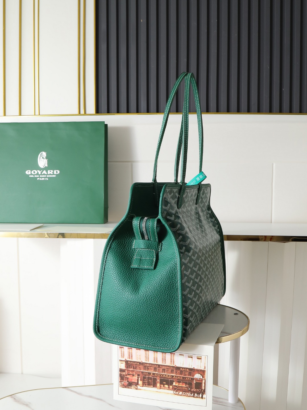GOYARD 戈雅托特单肩 Hardy (Canvas and Leather) — Tote Shoulder Bag-F0-HARDY2PMLTY 