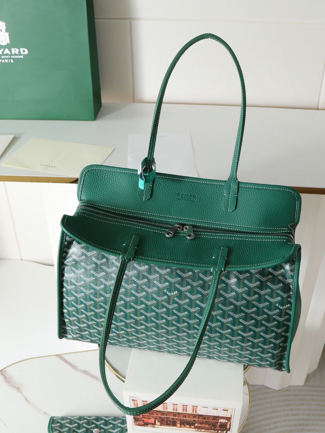 GOYARD 戈雅托特单肩 Hardy (Canvas and Leather) — Tote Shoulder Bag-F0-HARDY2PMLTY 